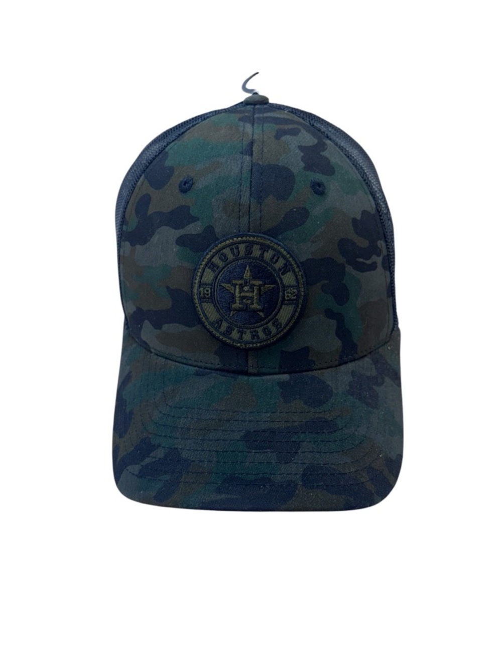 Houston Astros Camo Trucker Hat Mesh Snapback MLB Cap Green Black OSFM New